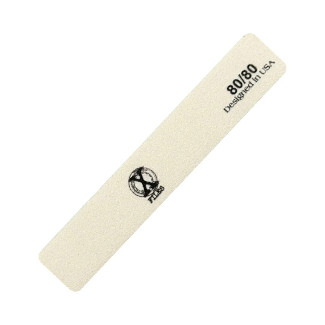 X-Files Nail Files - White 80/80 Grit (Pack of 50) - Image 2